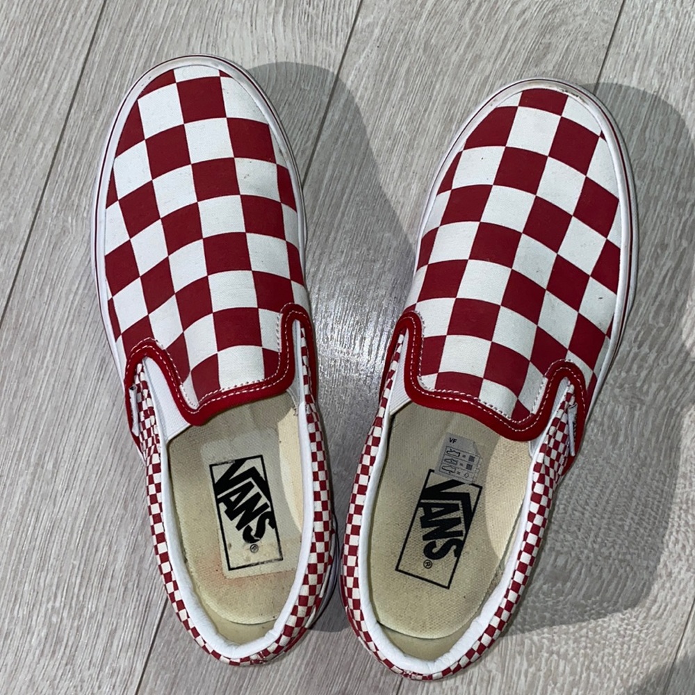 VANS checkered slip ons Size 6.5 Mens/8Womens
